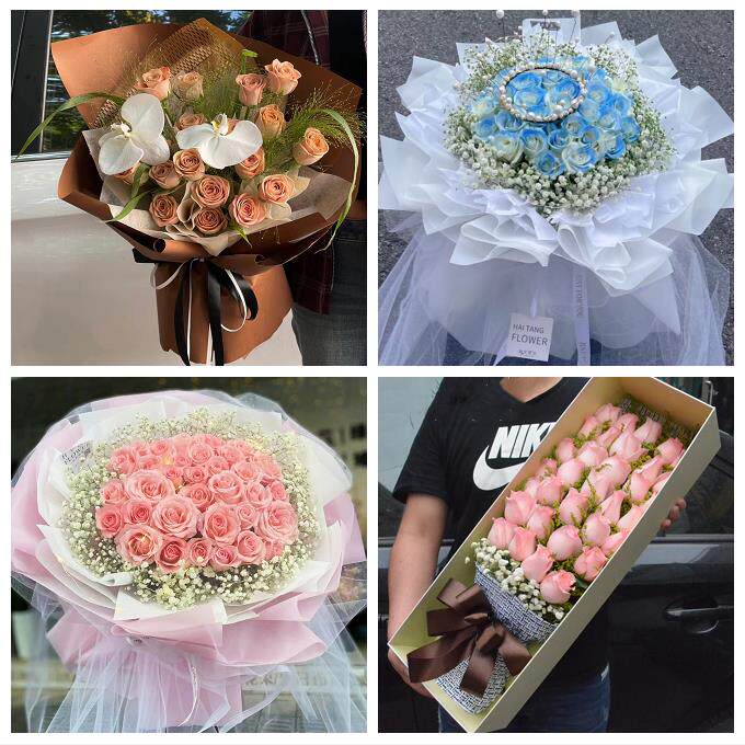 广东东莞市长安虎门厚街沙田镇鲜花店同城配送女朋友情人节红玫瑰