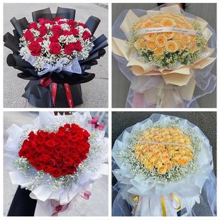 陕西宝鸡市千阳麟游太白县凤县同城鲜花店订情人节玫瑰送女友老婆