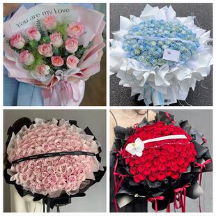 天津市宁河区静海蓟州区县附近鲜花店同城配送女朋友情人节红玫瑰