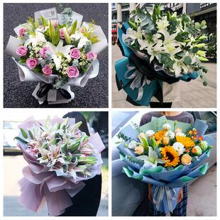 送开封市禹王台区祥符区杞县同城鲜花店订玫瑰百合送女友老婆生日
