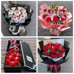 送无锡市新吴区江阴市宜兴市同城鲜花店情人节送老婆玫瑰表白女友
