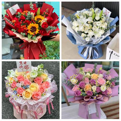 重庆市涪陵区敦仁崇义荔枝街同城鲜花店玫瑰向日葵绣球送朋友生日