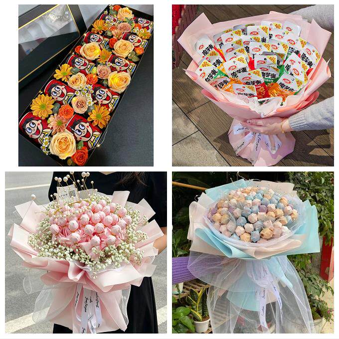 临沂市平邑莒南县蒙阴临沭县同城鲜花店61儿童节鲜花零食饮料花束