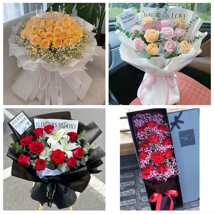 云南玉溪市通海县华宁县易门县同城花店订玫瑰鲜花束送女朋友生日