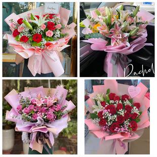 十堰竹山竹溪县房县丹江口市同城鲜花店订玫瑰百合送女友老婆生日