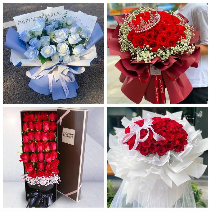 送深圳市光明新区公明龙华镇同城鲜花店11朵19红玫瑰七夕节送老婆