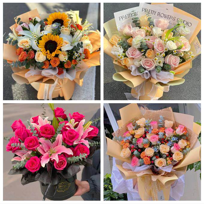 桂林市秀峰叠彩区象山七星区同城鲜花店玫瑰向日葵绣球送朋友生日