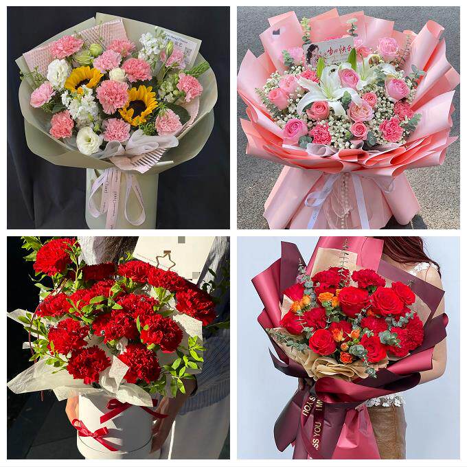 送济南市历下区市中区槐荫区同城鲜花店订康乃馨送长辈生日看病人