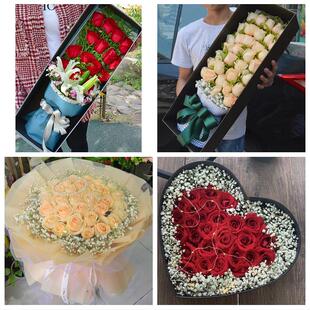 四川达州市通川区达川区万源市鲜花店同城配送女朋友情人节红玫瑰