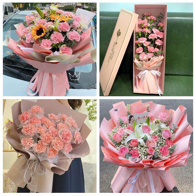 送内江市市中区东兴区威远县同城鲜花店订康乃馨送长辈生日看病人