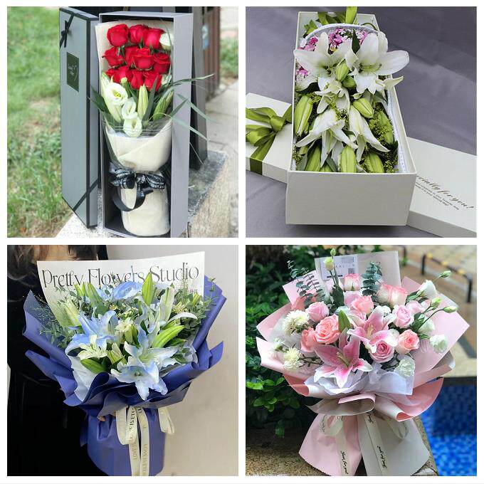 送四川省内江市资中县隆昌县同城鲜花店送闺蜜女朋友百合玫瑰花束