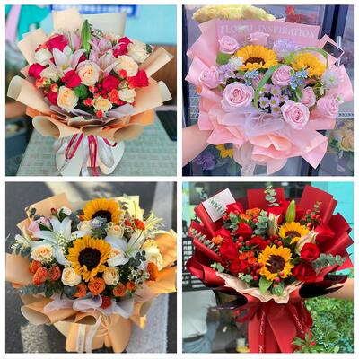 送绥化市安达市肇东市海伦市同城鲜花店玫瑰向日葵绣球送朋友生日