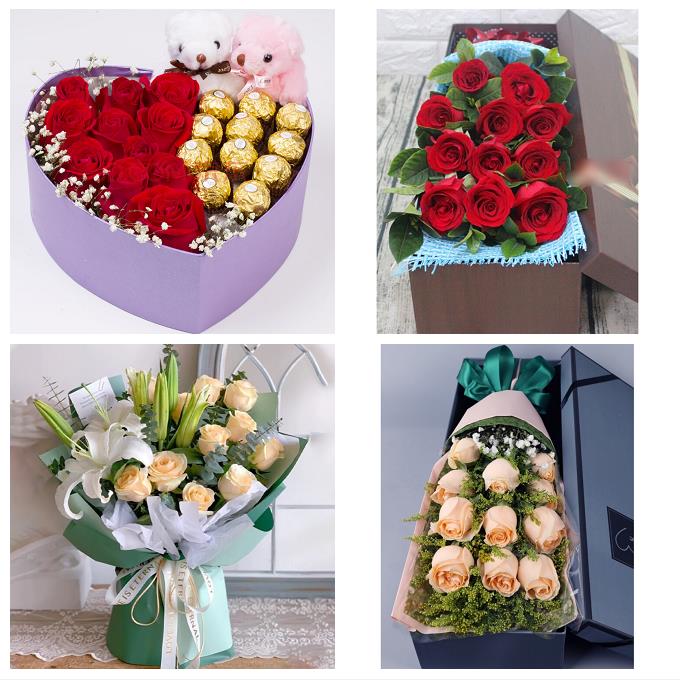 北京市房山区城关新镇向阳街道鲜花店同城配送女朋友情人玫瑰花束