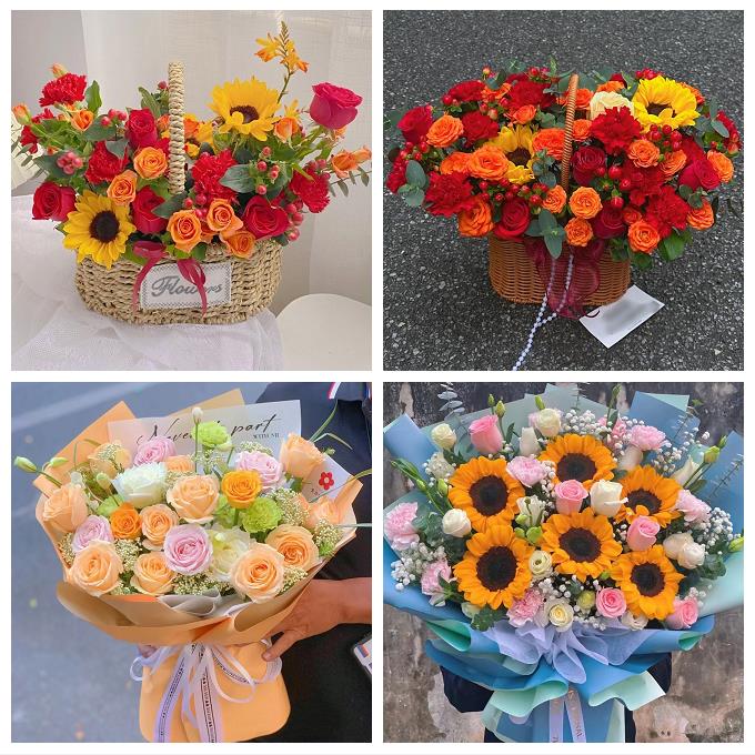昆明市五华盘龙区官渡西山区同城鲜花店玫瑰混搭花束配送领导女友