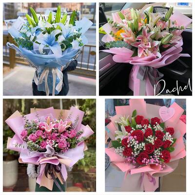 呼伦贝尔牙克石扎兰屯根河市同城鲜花店订玫瑰百合送女友老婆生日