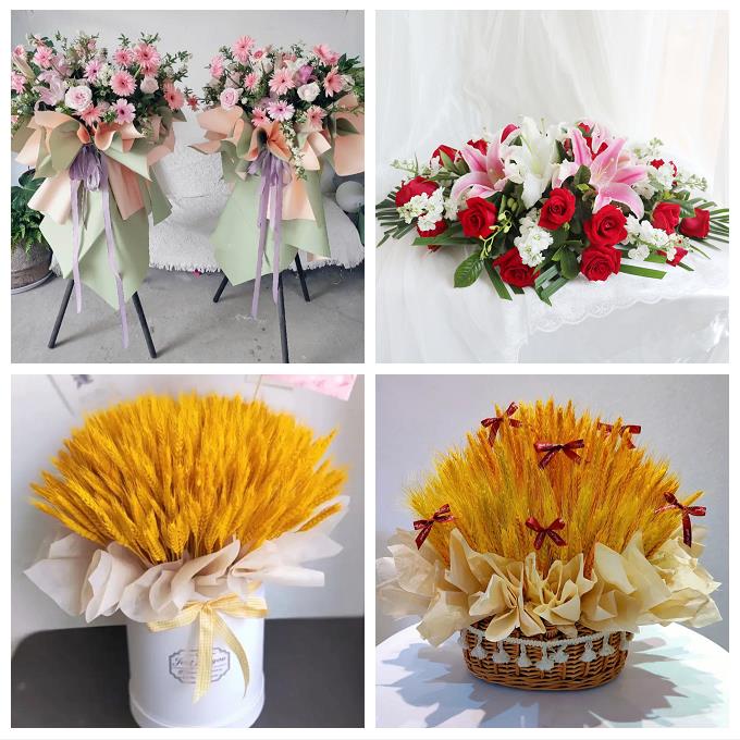 大麦开业花篮送公司乔迁内蒙古呼和浩特和林格尔武川县同城鲜花店