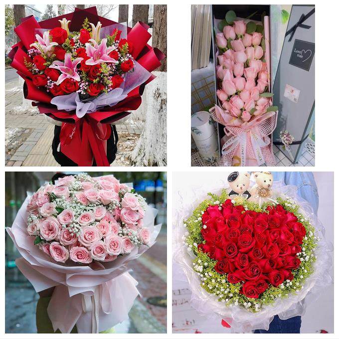 广东珠海市香洲区斗门区金湾区同城鲜花店订圣诞玫瑰送女朋友老婆