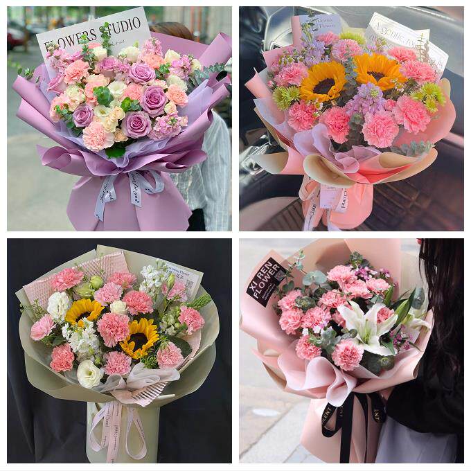 送徐州市鼓楼区云龙区贾汪区同城鲜花店订康乃馨送长辈生日看病人