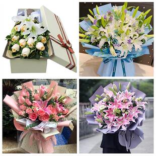 运城市平陆芮城县永济河津市同城鲜花店订玫瑰百合送女友老婆生日