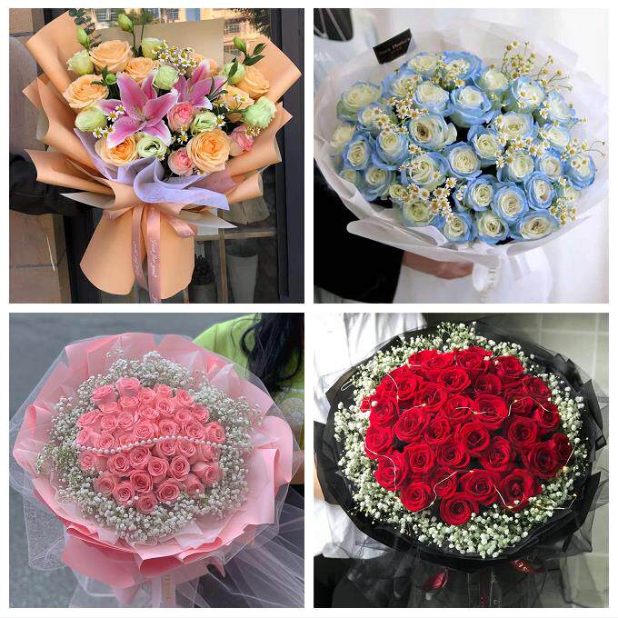 淄博市周村区桓台高青沂源县同城鲜花店情人节玫瑰花束礼盒送女友