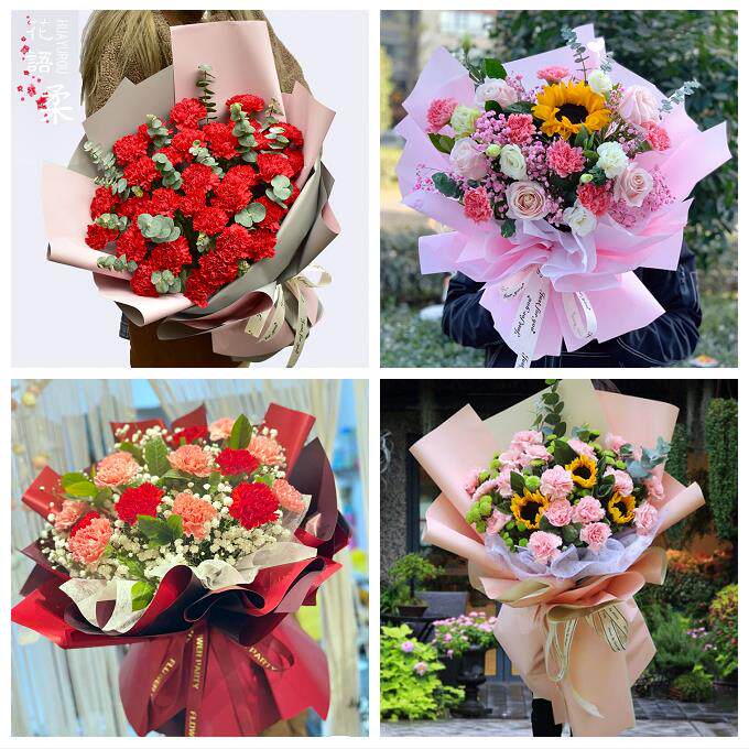 雅安市雨城名山区荥经汉源县同城鲜花店38女王节康乃馨送妈妈婆婆