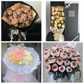 金华磐安兰溪义乌东阳永康市同城鲜花店情人节玫瑰花束礼盒送女友