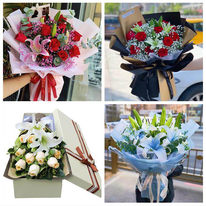 北京市大兴区兴丰林校路清源同城鲜花店订玫瑰百合送女友老婆生日