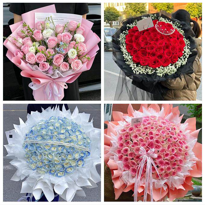 520玫瑰花束礼盒送女友广东深圳市龙华区大浪福城观澜同城鲜花店