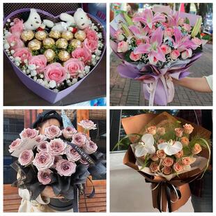 北京市西城区什刹海大栅栏天桥鲜花店同城配送女朋友情人节红玫瑰