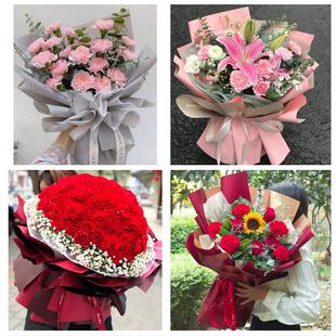 泉州市鲤城丰泽区洛江泉港区同城鲜花店38女王节康乃馨送妈妈婆婆