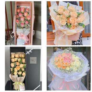 北京市昌平区城北南口马池口同城鲜花店情人节玫瑰花束礼盒送女友