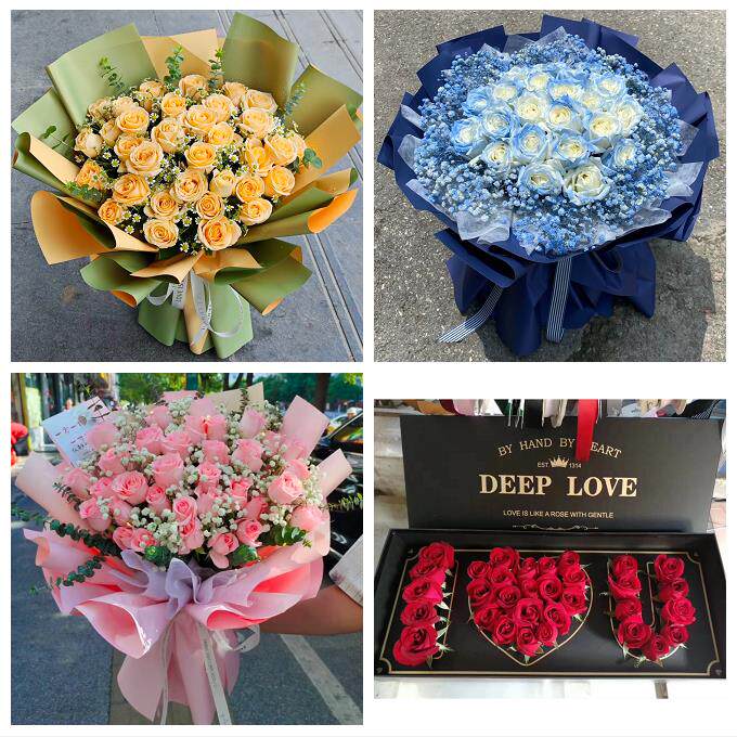 宁夏省吴忠市同心县青铜峡市同城鲜花店女神节玫瑰花束送老婆女友