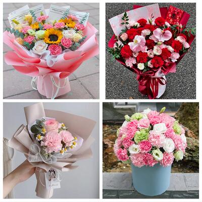 忻州市繁峙宁武静乐县神池县同城鲜花店送长辈父母亲节康乃馨花束