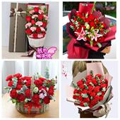 送台州市玉环县三门县天台县同城鲜花店38女王节康乃馨送妈妈婆婆