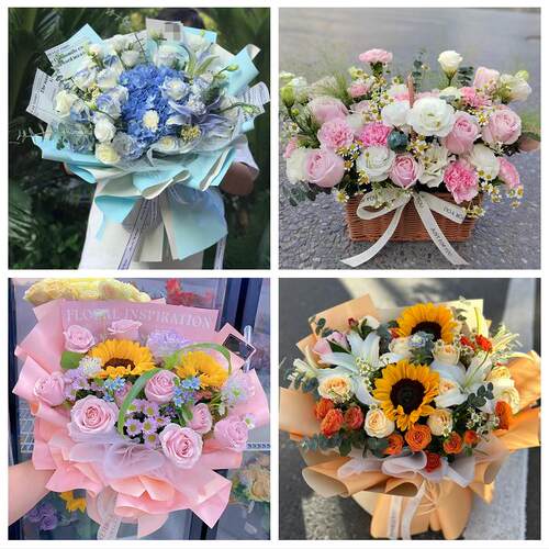 丽水莲都区庆元景宁县龙泉市同城鲜花店玫瑰向日葵绣球送朋友生日