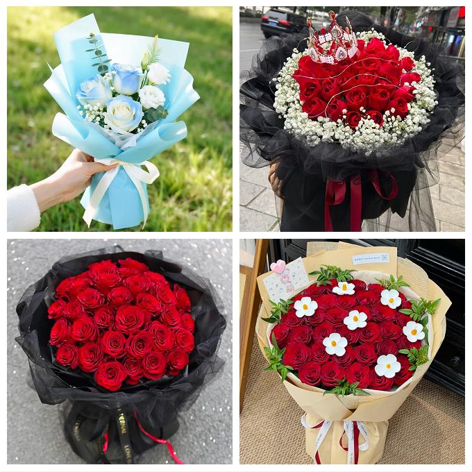宁夏省吴忠市同心县青铜峡市区同城鲜花店老婆女友生日送玫瑰表白