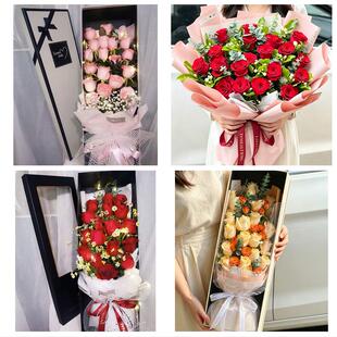 河北邢台任县南和县宁晋巨鹿县同城鲜花店七夕玫瑰花束送女友老婆