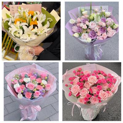 向日葵玫瑰混搭花束送朋友送大兴安岭加格达奇区塔河县同城鲜花店