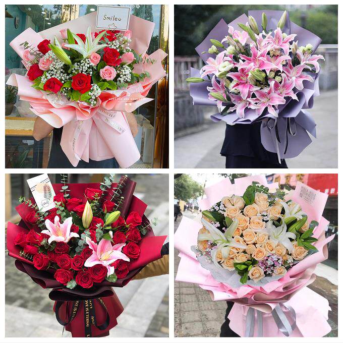 孝感市云梦县应城安陆汉川市同城鲜花店订玫瑰百合送女友老婆生日