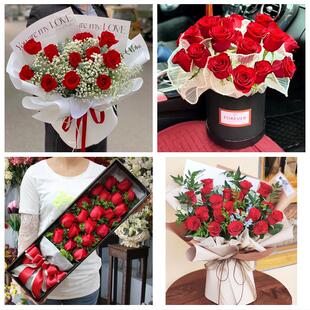 山西省运城市垣曲县夏县平陆县鲜花店同城配送女朋友情人节红玫瑰