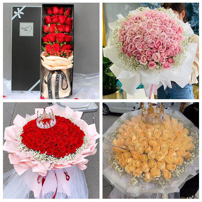 广东深圳市光明区凤凰玉塘马田同城鲜花店纪念日送玫瑰花女友生日