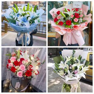 乌兰察布市商都兴和县丰镇市同城鲜花店订玫瑰百合送女友老婆生日