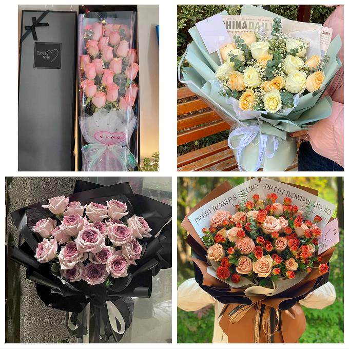 河南郑州市中原区二七区管城区同城鲜花店圣诞平安夜玫瑰花束礼盒