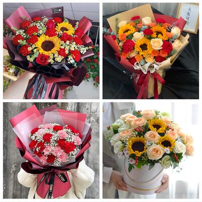 淮北市杜集相山烈山区濉溪县同城鲜花店38节康乃馨百合花束送长辈