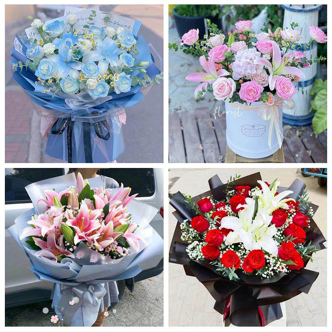 唐山市曹妃甸区遵化市迁安市同城鲜花店送闺蜜女朋友百合玫瑰花束