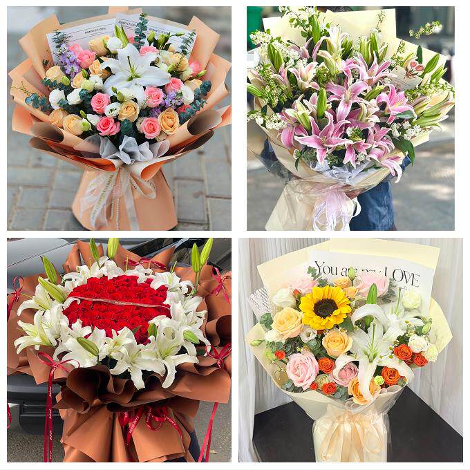 山东济宁市鱼台金乡嘉祥汶上县同城鲜花店送玫瑰百合花束老婆生日