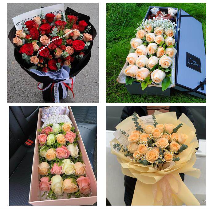 云南昆明市富民宜良石林嵩明县同城鲜花店送11朵33枝玫瑰表白女友