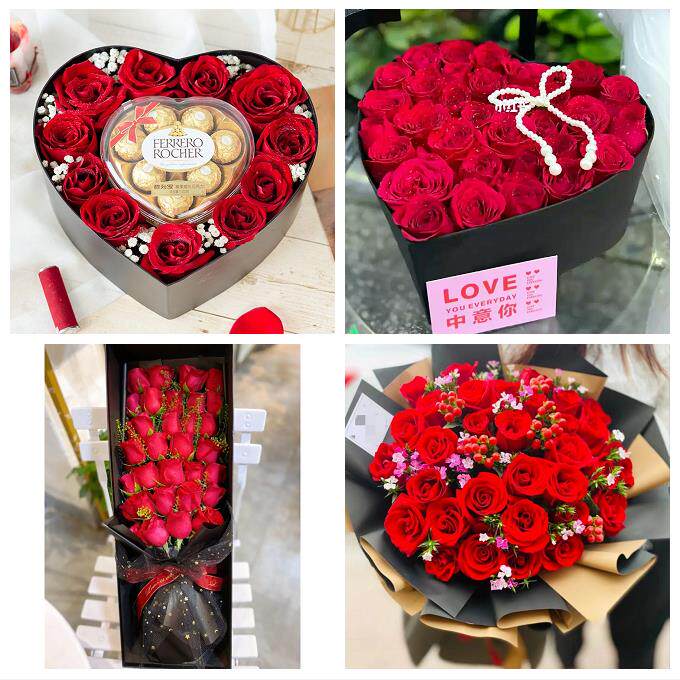 北京市房山区拱辰西潞街阎村镇同城鲜花店订情人节玫瑰送女友老婆
