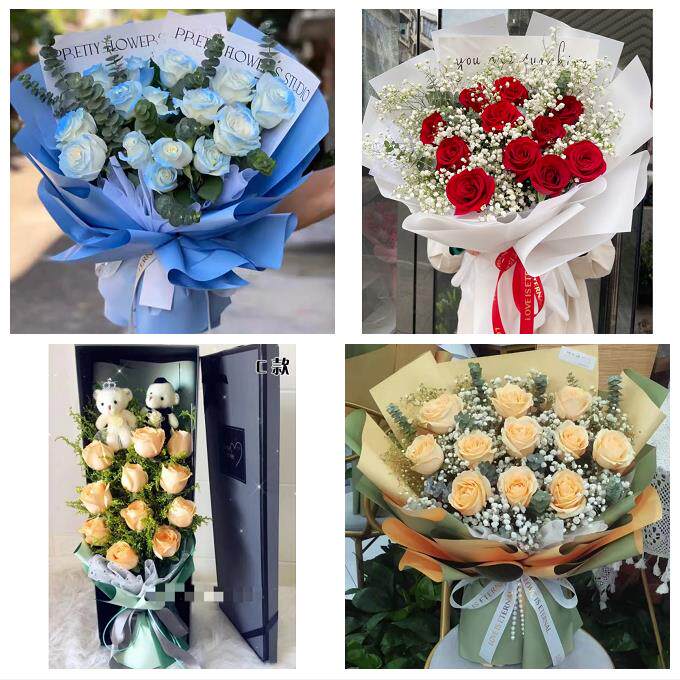 上海奉贤区奉浦西渡街道南桥镇同城鲜花店订情人节玫瑰送女友老婆