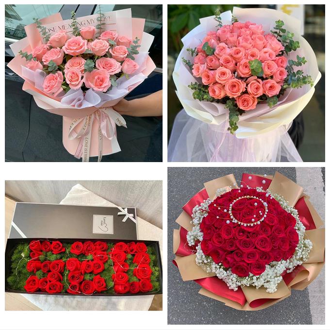送深圳市光明新区公明龙华镇同城鲜花店七夕玫瑰花束表白男女朋友
